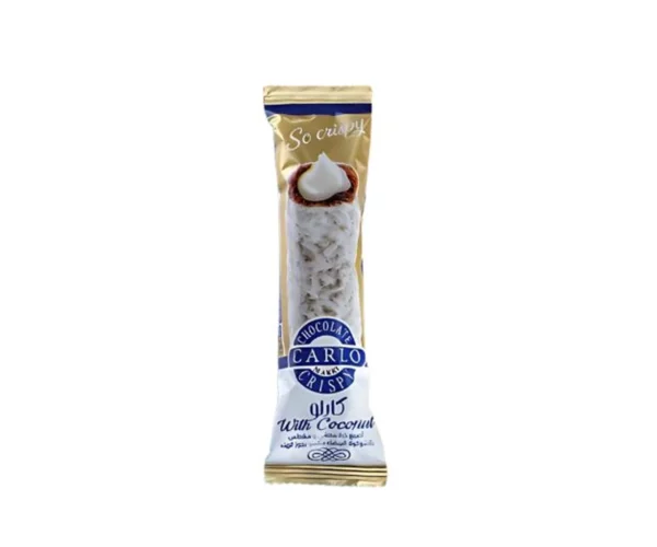 CARLO WHITE CHOCOLATE CRISPY WITH COCONUT