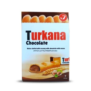 TURKANA CHOCOLATE WWAFER STUFFED WITH CREAMY MILK CHOCOLATE WITH COCOA